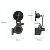 For Tesla Car MagSafe Phone Mount Foldable 360 Degree Rotation Phone Holder(Black)