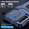 For Samsung Galaxy A36 Sliding Camshield Holder Phone Case(Blue)