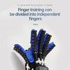 Intelligent Robot Split Finger Training Rehabilitation Glove Equipment With EU Plug Adapter, Size: L(Blue Left Hand)