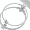 S925 Sterling Silver Cute Dog Beads DIY Bracelet Necklace Accessories