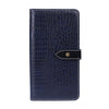 For Asus Zenfone 7 ZS670KS idewei Crocodile Texture Horizontal Flip Leather Case with Holder & Card Slots & Wallet(Dark Blue)
