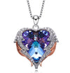 Women Fashion Angel Wings Crystals Heart Necklaces(Bright Angel)