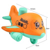 Children Toy Press Cartoon Inertia Car Baby Educational Toy Car Gift, Color: Aircraft Orange