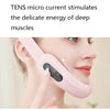 Micro-Current Lifting Firming Skin Rejuvenation Face-Lifting Instrument Relieving Double Chin Lines And wrinkle Facial Bandage(Angel White)