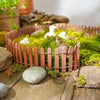 90cm Miniature Wooden Fence DIY Fairy Garden Mini Landscape Ornament(Coffee)