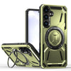 For Samsung Galaxy S25+ 5G Armor II Series MagSafe Magnetic Holder Phone Case(Army Green)