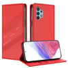 For Samsung Galaxy A32 4G Embossed Multi-functional Wallet Retro Leather Phone Case(Red)