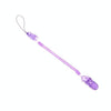 Baby Pacifier Clip Chain PP Holder Soother Pacifier Clips Leash Strap Nipple Holder for Infant Feeding (Transparent)