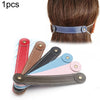 Adjustable Face Mask Ear Band Rope Anti-slip PU Leather Extension Buckle Hood(Random Color Delivery)