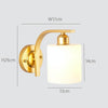 5W Warm Light Simple Bedroom Study Bedside Lamp LED Wall Lamp Creative Corridor Wall Lamp(2032 Gold)