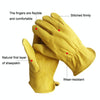 1 Pair JJ-5002 Outdoor Riding Gardening Genuine Leather Safety Gloves, Size: L