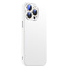 For iPhone 14 Pro Nano Lens Cover Liquid Silicone Phone Case(White)