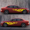 2 PCS/Set D-969 Flame Pattern Car Modified Decorative Sticker(Yellow)
