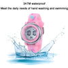 JNEW A86628 Student Cartoon 3D Butterfly Multi-Function Waterproof LED Sports Electronic Watch(Pink)