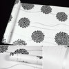 Black Flower Ball Creative 3D Stone Brick Decoration Wallpaper Stickers Bedroom Living Room Wall Waterproof Wallpaper Roll, Size: 45 x 1000cm