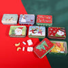 Tinplate Christmas Gift Box Holiday Gift Candy Storage Box(Pattern Random Delivery)