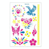 10 PCS Fluorescent Flower Arm Tattoo Sticker Face Sticker Waterproof Feather Tattoo Arm Tattoo Sticker(DKCS019)