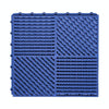 30x30cm Bathroom Floor Mats Non-slip Hydrophobic PVC Hollow Dirt-resistant Foot Mats(Navy Blue)