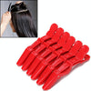 6 PCS Hair Not Easy to Slip off Hair Salon Barber Shop Style Partition Special Clip Hair Tools(Red)