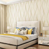 Simple 3D Water Ripple Non-woven Wallpaper Home Decoration Wall Sticker(Beige)