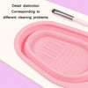 Silicone Makeup Brush Puff Cleaning Pad(Pink)