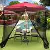 HY-0205 300 x 230 cm Outdoor Parasol Anti-mosquito Net Cover, Dimensions: Banana Umbrellas(Black)