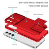 For Samsung Galaxy A16  4G / 5G Stereoscopic Holder Sliding Camshield Phone Case(Red)
