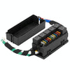 11-way 12V Relay Fuse Holder With Wire For Cars Ships, Specifications: Full Set 4 Pin