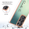 For Samsung Galaxy S25 Ultra 5G Electroplating Marble Dual-side IMD Phone Case(Smile)