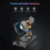 M9 3-In-1 Portable Magnetic Folding Wireless Charger Fast Charging Bracket(Black)