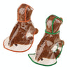 Transparent Dog Raincoat, Orange, Small (S) - Waterproof