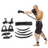 Bounce Trainer Fitness Resistance Band Boxing Suit Latex Tube Tension Rope Leg Waist Trainer, Weight: 60 Pounds(Black)