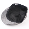 Spring/Summer Burlap Cap Retro Men Forward Beret, Size: M (56-58cm)(Grey)