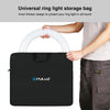 PULUZ 46cm Ring LED Lights Portable Zipper Storage Bag Carry Handbags, Size: 48cm x 55cm(Black)