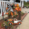 Christmas Ornament Wreath Garland Door Hanger(Orange)