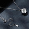 MSN002 Sterling Silver S925 White Gold Plated Sparkling Moissanite Pendant Necklace