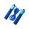 Jump Ropes with Counter Sports Fitness Adjustable Fast Speed Counting Jump Skip Rope Skipping Wire(Blue)