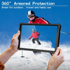 For Samsung Galaxy Tab A9 Armor Bolt Shape Holder Silicone Hybrid PC Tablet Case(Black)
