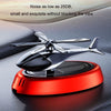 Car-Mounted Solar Rotating Airplane Aromatherapy Ornaments(Gray)