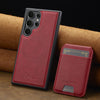 For Samsung Galaxy S25 Ultra 5G LC.IMEEKE L3 Series Detachable RFID Card Bag Magsafe Phone Case(Red)