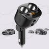 Car Charger With Switch Double Cigarette Hole Car Socket(C06 Neutral)
