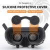 For DJI Goggles 2 / Goggles 3 Lens Cover Dust-proof VR Lens Silicone Case Soft Protector (Black)