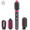 4 In 1 Hair Dryer Curling Straight Comb Hot Air Comb(UK Plug)