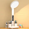 Charging Model 3200mAH With Clock Round Desk Lamp Study Reading Folding Smart Bedside Eye Protection Lamp