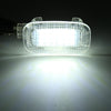 2 PCS LED Car DC 12V 1.5W 6000K 100LM Door Lights Lamps 18LEDs SMD-3528 Lamps for Mercedes Benz