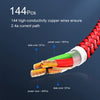 USB to 8 Pin Magnetic Metal Connector Nylon Two-color Braided Magnetic Data Cable, Cable Length: 1m(Silver)