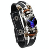 Twelve Constellations Night Light Leather Rope Bracelet Woven Beads Bracelet, Style: Capricorn