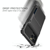 For iPhone 12 mini Scratch-Resistant Shockproof Heavy Duty Rugged Armor Protective Case with Card Slot(Purple)