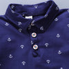 Boy Print Polo Shirt + Shorts Set, Size:100cm(White)