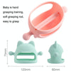 Baby Anti-eating Hand Cover Boiled Silicone Soothing Teeth Stick(Apricot)